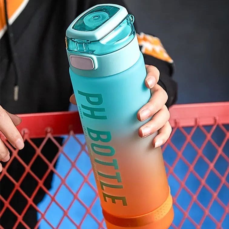 1L PH Water Bottle, Portable Gym Fitness Durable Sport Drinking Bottle, Unbreakable Water Bottle, Recyclable Plastic Drinking Bottle, Large Capacity Water Dispenser Bottle 1L PH Water Bottle, Portable Gym Fitness Durable Sport Drinking Bottle, Unbreakable Water Bottle, Recyclable Plastic Drinking Bottle, Large Capacity Water Dispenser Bottle